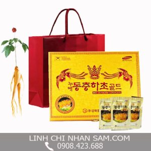 Đông trùng hạ thảo Kanghwa Hộp Gỗ Vàng 60 gói x 30ml